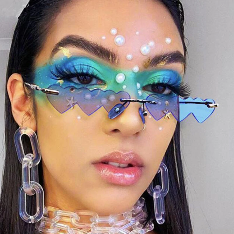 European Hip Hop Star Style Love Heart Shape Sunglasses For Women Alloy Brand Sun Glasses Female Candy Color Mini Shades Men
European Hip Hop Star Style Love Heart Shape Sunglasses For Women Alloy Brand Sun Glasses Female Candy Color Mini Shades Men