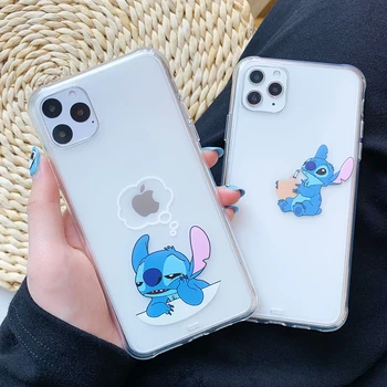 Cute Cartoon Funny Stitch phone case for iphone 11 Pro max 117 8 plus X XS Max Xr Transparent Soft Clear backcover Coque
Cute Cartoon Funny Stitch phone case for iphone 11 Pro max 117 8 plus X XS Max Xr Transparent Soft Clear backcover Coque