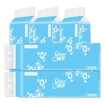 4 layers of wood roll paper 28 rolls of coreless roll paper household toilet paper Toilet paper Soft toilet paper
4 layers of wood roll paper 28 rolls of coreless roll paper household toilet paper Toilet paper Soft toilet paper
