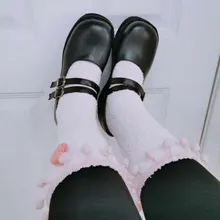 BONJOMARISA el gran tamaño 43 tacones para chicas sólida plataforma de hebilla con Janes bombas mujeres Lolita de fondo grueso gótico zapatos de mujer Zapatos