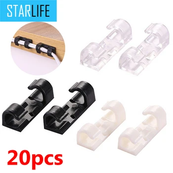 20pcs Self-Adhesive Cable Clamp Clip Organizer Cord Management Wire Holder Power Cords Charging Lines USB Cables Cable Winder
20pcs Self-Adhesive Cable Clamp Clip Organizer Cord Management Wire Holder Power Cords Charging Lines USB Cables Cable Winder