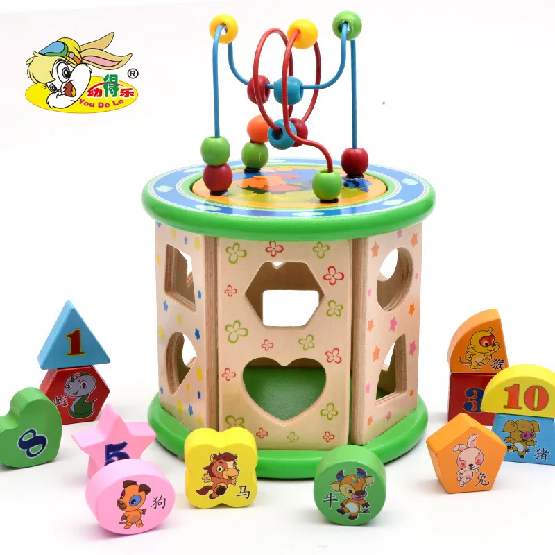 Wooden Children Multi-functional Shape Intelligence Bead-stringing Toy Stereo Geometry Matching Building Blocks Baby Early Child
Wooden Children Multi-functional Shape Intelligence Bead-stringing Toy Stereo Geometry Matching Building Blocks Baby Early Child