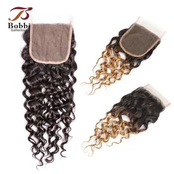Bobbi Collection Water Wave 1B 27 Lace Closure Ombre Honey Blonde Dark Brown Color 2 Color 4 Brazilian Non-Remy Human Hair
Bobbi Collection Water Wave 1B 27 Lace Closure Ombre Honey Blonde Dark Brown Color 2 Color 4 Brazilian Non-Remy Human Hair
