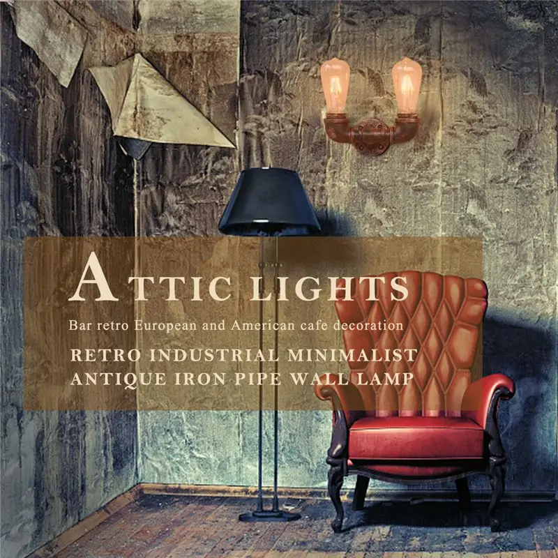 BG804-2 retro industrial simple 110V-240V antique iron pipe small wall lamp loft light bar retro European and American cafe deco
BG804-2 retro industrial simple 110V-240V antique iron pipe small wall lamp loft light bar retro European and American cafe deco