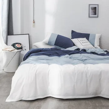 Nordic washed cotton pure cotton simple and comfortable summer quilt cover bed linen three-piece set
Nordic washed cotton pure cotton simple and comfortable summer quilt cover bed linen three-piece set