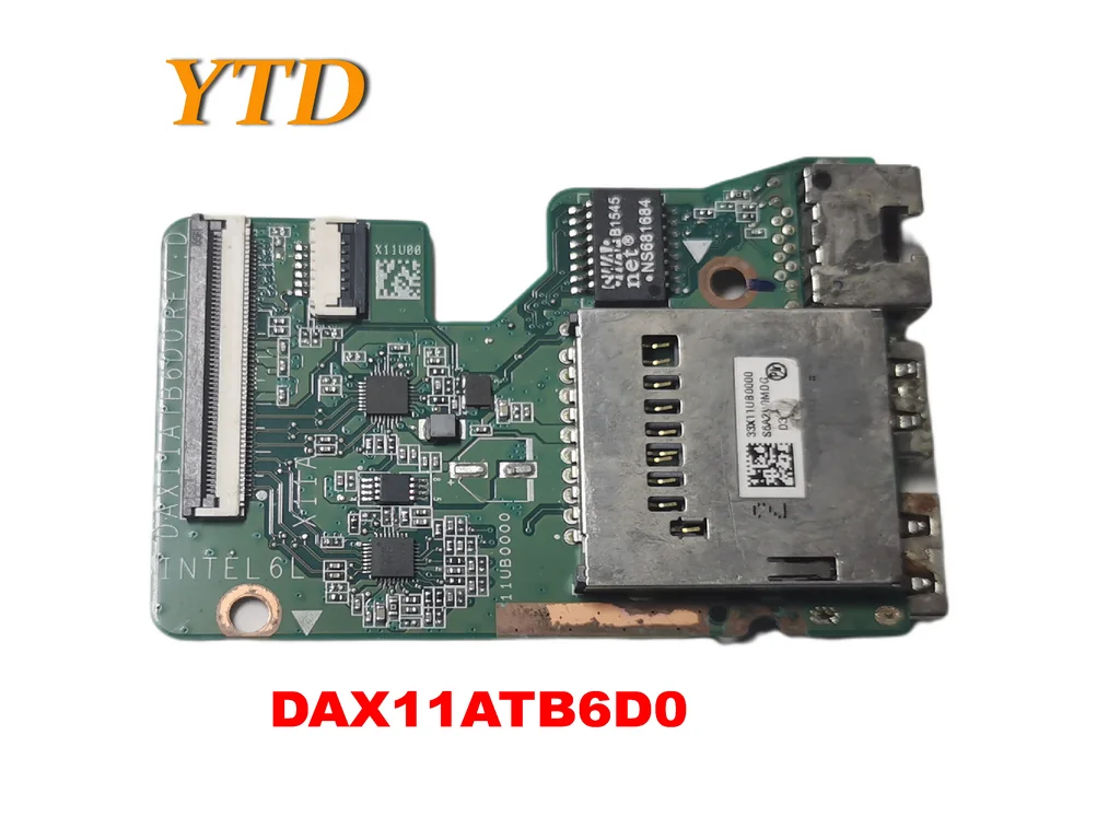 Original for HP PAVILION 17-G 15-AN 15-BS 15-A 15-AB 15-AB254SA USB LAN Network Card Reader Boards DAX11ATB6D0 tested good free
Original for HP PAVILION 17-G 15-AN 15-BS 15-A 15-AB 15-AB254SA USB LAN Network Card Reader Boards DAX11ATB6D0 tested good free