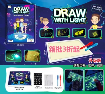 1set Educational Toy Drawing Board Tablet Graffiti 1pc A4 A3 Led Luminous Magic Raw With Light-fun
1set Educational Toy Drawing Board Tablet Graffiti 1pc A4 A3 Led Luminous Magic Raw With Light-fun