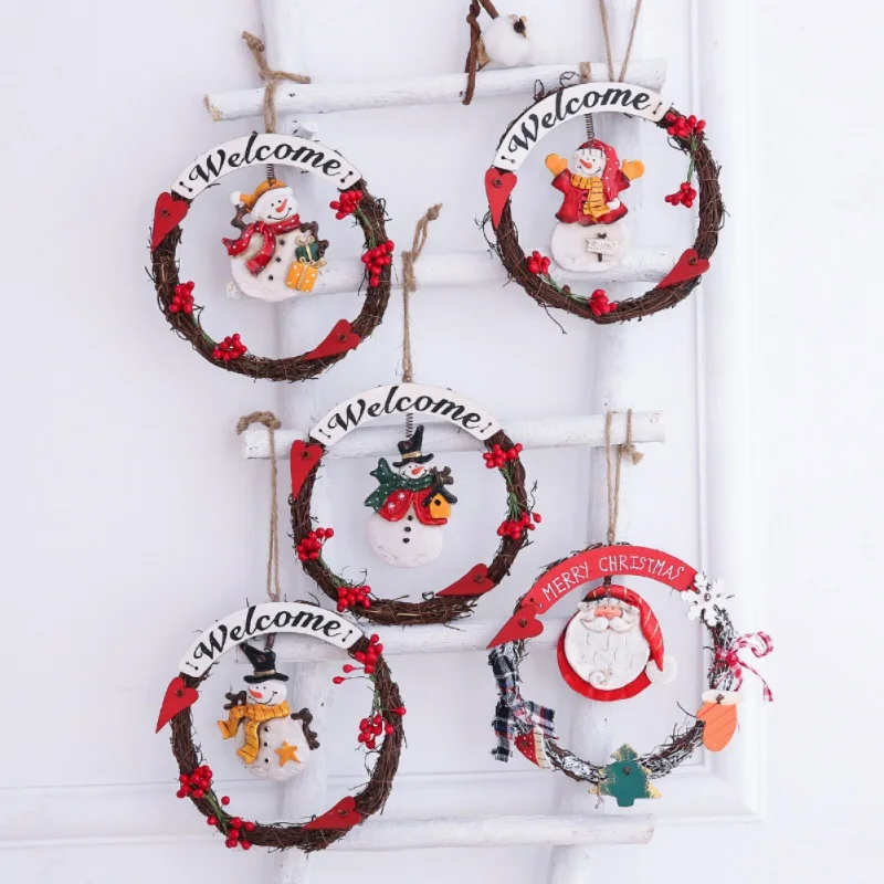 Welcome Merry Christmas Wreath Hanging Christmas Home Door Window Ornaments Christmas Decoration Xmas Tree Hanging Decor
Welcome Merry Christmas Wreath Hanging Christmas Home Door Window Ornaments Christmas Decoration Xmas Tree Hanging Decor