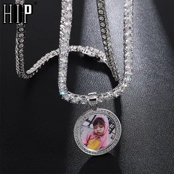 Hip Hop Custom Made Photo Memory Round Iced Out Bling Cubic Zircon Necklace&Pendant For Men Jewelry With Tennis Chain
Hip Hop Custom Made Photo Memory Round Iced Out Bling Cubic Zircon Necklace&Pendant For Men Jewelry With Tennis Chain