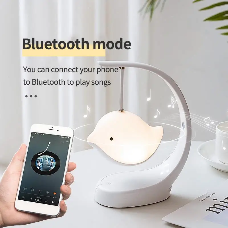 Bird Night Light Adjustable Brightness Color USB Rechargeable Desktop Light Bluetooth Touching Button Bird Desktop Night Lamp
Bird Night Light Adjustable Brightness Color USB Rechargeable Desktop Light Bluetooth Touching Button Bird Desktop Night Lamp