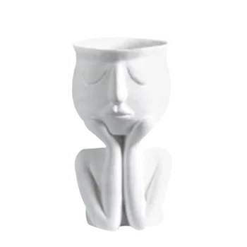 Character Portrait Flower Pot Resin Succulents Plant Pot Abstract Human Face Flower Pot Home Desktop Vase Micro Landscape Decor
Character Portrait Flower Pot Resin Succulents Plant Pot Abstract Human Face Flower Pot Home Desktop Vase Micro Landscape Decor