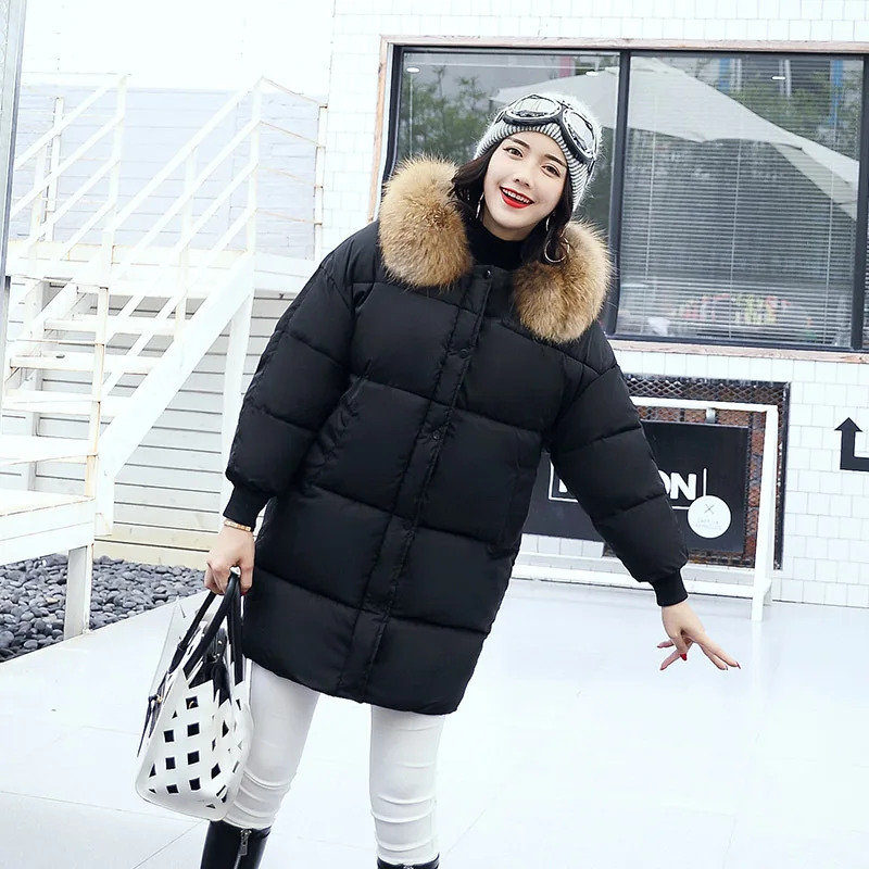 2017 Korean-style New Style Hooded Mid-length Cotton Coat Women's Loose And Plus-sized Fur Collar-Style Coat Thick Warm Cotton-p
2017 Korean-style New Style Hooded Mid-length Cotton Coat Women's Loose And Plus-sized Fur Collar-Style Coat Thick Warm Cotton-p
