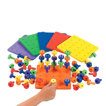 Puzzle Small Nail Board Toy Building Plastic Baby Spell Inserted Color Chess Toy Girls Boys Early Education Toy Birthday Gifts
Puzzle Small Nail Board Toy Building Plastic Baby Spell Inserted Color Chess Toy Girls Boys Early Education Toy Birthday Gifts