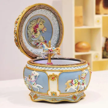 Carousel Music Box with Sound Control LED Flash Lights Birthday Valentine's Day Gifts for Girl Friend Kids
Carousel Music Box with Sound Control LED Flash Lights Birthday Valentine's Day Gifts for Girl Friend Kids