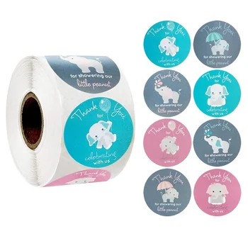 Cartoon Elephant Thank You Sticker for Celebrating with Us 1 Roll 8 Kinds of Labels Sticker for Envelope Seal Stationery Sticker
Cartoon Elephant Thank You Sticker for Celebrating with Us 1 Roll 8 Kinds of Labels Sticker for Envelope Seal Stationery Sticker