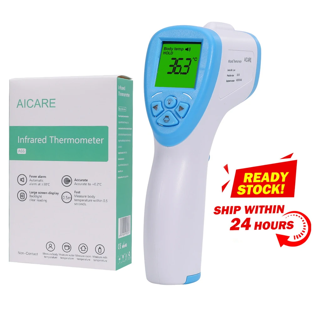 Non Contact Infrared Thermometer Forehead Thermometer Body Temperature Fever Digital Measure For Baby Adult Measurement Device
Non Contact Infrared Thermometer Forehead Thermometer Body Temperature Fever Digital Measure For Baby Adult Measurement Device