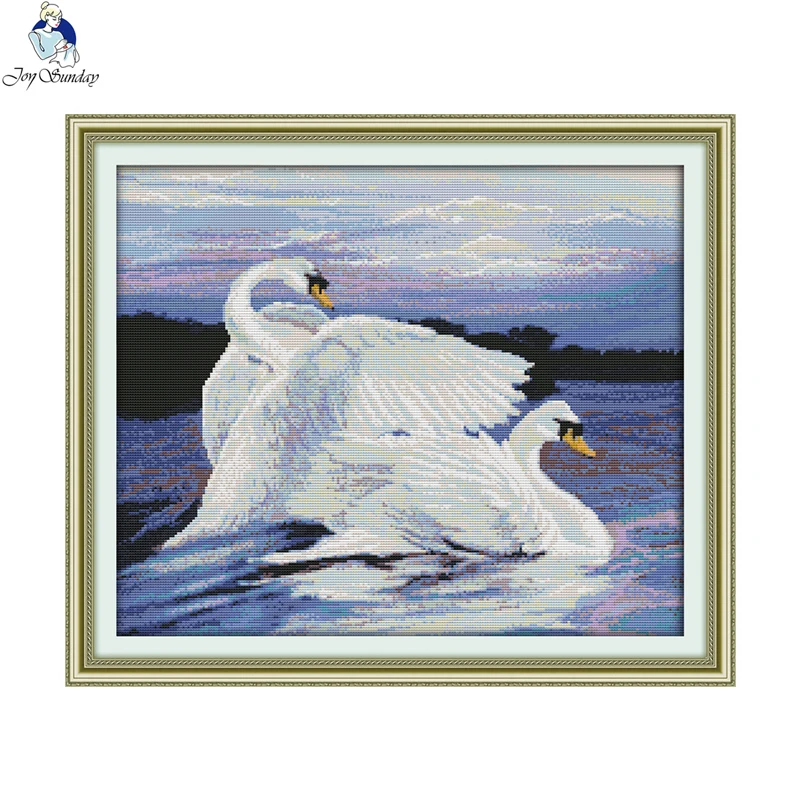 Two swans Cross Stitch Patterns 11CT Printed Fabric 14CT Counted Canvas DIY Handmade Cross-stitch Embroidery Thread Sets
Two swans Cross Stitch Patterns 11CT Printed Fabric 14CT Counted Canvas DIY Handmade Cross-stitch Embroidery Thread Sets