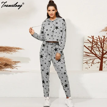 Fall Winter Tracksuit Women Hoodie Two Piece Pants Set Cotton Lounge Wear Chandal Ropa De Mujer Outfits Sweatpants Oversize Suit 
Fall Winter Tracksuit Women Hoodie Two Piece Pants Set Cotton Lounge Wear Chandal Ropa De Mujer Outfits Sweatpants Oversize Suit