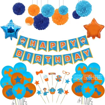 1set Blippi Theme Birthday Party Decoration Balloons Baby Baby Party Birthday Cake Toppers Banner Latex Balloons Baby Shower
1set Blippi Theme Birthday Party Decoration Balloons Baby Baby Party Birthday Cake Toppers Banner Latex Balloons Baby Shower