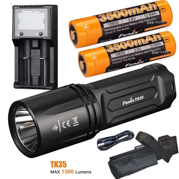 FENIX TK35 2018 Tactical Flashlight CREE XHP35 HI neutral white LED max 1300 lumen rechargeable torch + 3500mAh battery ,charger
FENIX TK35 2018 Tactical Flashlight CREE XHP35 HI neutral white LED max 1300 lumen rechargeable torch + 3500mAh battery ,charger