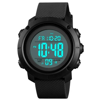 

SKMEI Sport Men's Watch Digital Watch LED Light 12/24 hour Electronic Wrist Watch 50M Waterproof Alarm Clock Watches Male reloj
