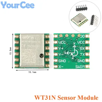 WT31N 3-axis Accelerometer Angle and Attitude Sensor Module Serial LIS3DH Time Acceleration Angle Measuring 3.3V-5V
WT31N 3-axis Accelerometer Angle and Attitude Sensor Module Serial LIS3DH Time Acceleration Angle Measuring 3.3V-5V