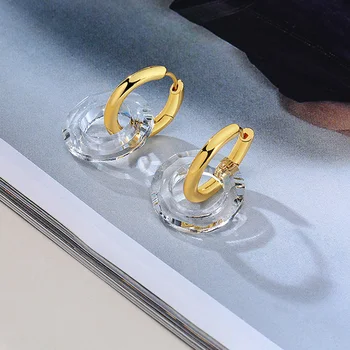 Geometric Copper Hoop Earrings Double Circle Round Charm Women Fashion Jewelry
Geometric Copper Hoop Earrings Double Circle Round Charm Women Fashion Jewelry