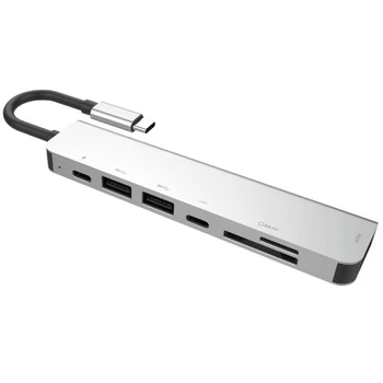 7 in 1 USB-C HUB Type-C Docking Station 4K HDMI/SD/TF PD Charge Hub Card Reader Multiport Adapter for Mac book
7 in 1 USB-C HUB Type-C Docking Station 4K HDMI/SD/TF PD Charge Hub Card Reader Multiport Adapter for Mac book