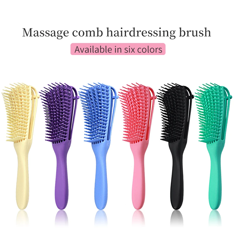 

1pcs New Scalp Massage Comb Hair Brush Women Detangle Hairbrush Anti-tie Knot Professional Hair Brush Octopus Type Comb daily