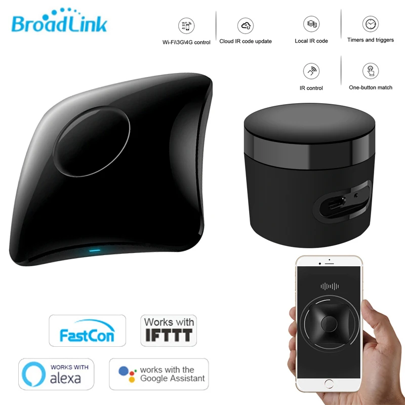 Broadlink RM4C Pro+ RM4C Mini Intelligent Remote Controller 4G WiFi IR RF Work With Alexa Google Home Mini Smart Home Automation
Broadlink RM4C Pro+ RM4C Mini Intelligent Remote Controller 4G WiFi IR RF Work With Alexa Google Home Mini Smart Home Automation