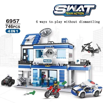 746pcs City Police Station Building Blocks Military Swat Ww2 Helicopter Car Team Bricks Educational Children Toys
746pcs City Police Station Building Blocks Military Swat Ww2 Helicopter Car Team Bricks Educational Children Toys