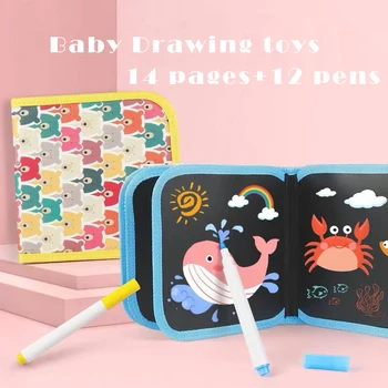 Portable Soft Chalk Board Drawing Book Magic Pen Painting Coloring Book DIY Blackboard Painting Drawing Board Kids Toys +12 Pens
Portable Soft Chalk Board Drawing Book Magic Pen Painting Coloring Book DIY Blackboard Painting Drawing Board Kids Toys +12 Pens