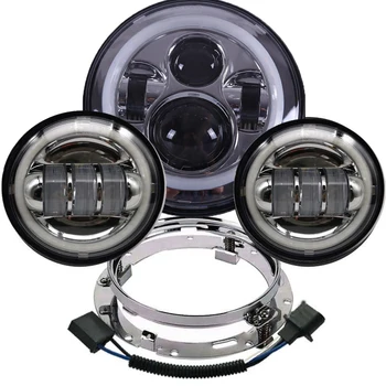 Motorcycle 7'' LED Headlight for Harley Road King,Steet Glide,Electra Glide,Ultra Limited with 4.5'' LED Passing Lamps Fog light
Motorcycle 7'' LED Headlight for Harley Road King,Steet Glide,Electra Glide,Ultra Limited with 4.5'' LED Passing Lamps Fog light