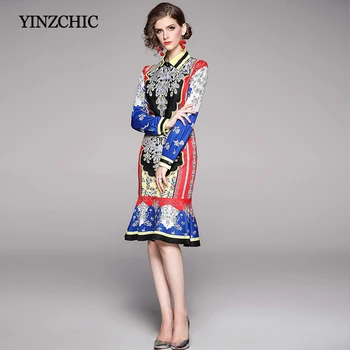 Runway Woman Spring Printed 2pcs Suit Elegant OL Blouse Skirt Set Female Spring New Print Loose Blouse Mermaid Dress Set Suit
Runway Woman Spring Printed 2pcs Suit Elegant OL Blouse Skirt Set Female Spring New Print Loose Blouse Mermaid Dress Set Suit