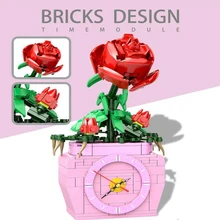 227pcs New Product Rose Flower Building Block Home Decoration Clock Model Assembly Building Block Children's Toy Birthday Gift
227pcs New Product Rose Flower Building Block Home Decoration Clock Model Assembly Building Block Children's Toy Birthday Gift