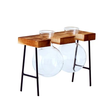 New ins Nordic wooden iron frame hydroponic container glass vase small bench storage rack transparent glass vase
New ins Nordic wooden iron frame hydroponic container glass vase small bench storage rack transparent glass vase