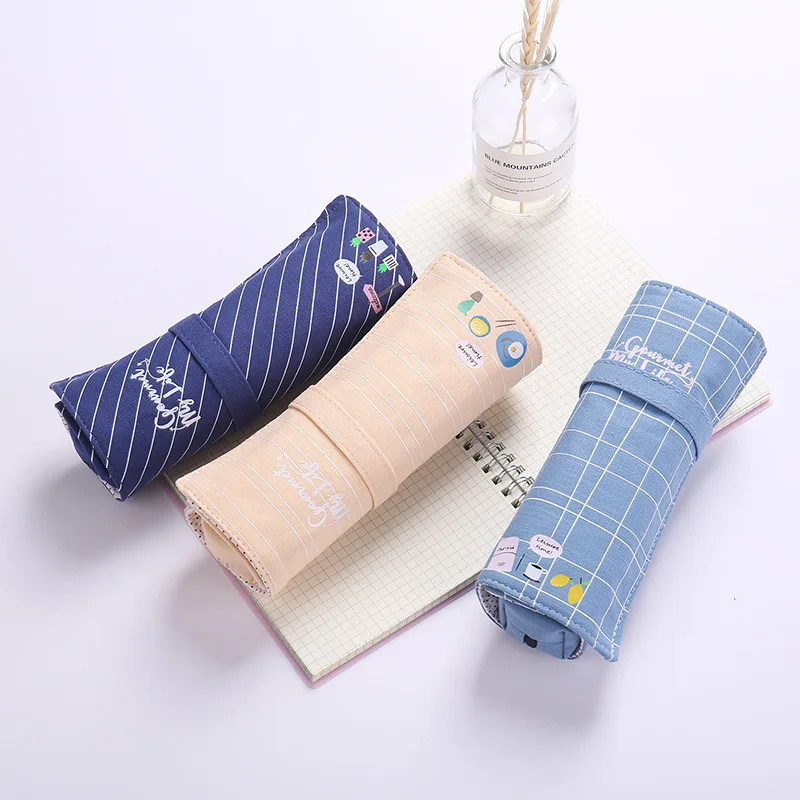 Large Capacity Roll Up Canvas Pencil Bag Pen Case Brushes Wrap Pouch Pen Pocket and Multi-functional Makeup Pencil Bag School
Large Capacity Roll Up Canvas Pencil Bag Pen Case Brushes Wrap Pouch Pen Pocket and Multi-functional Makeup Pencil Bag School