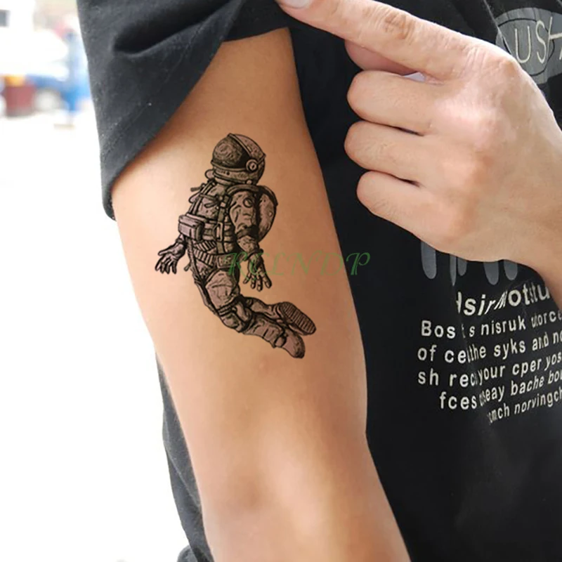 Waterproof Temporary Tattoo Sticker Funny Cool Alien Fake Tatto Flash Tatoo Foot Arm Neck Body Art for kid child men women | Красота и