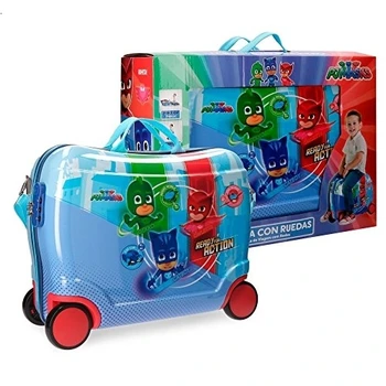 PJ MASKS READY FOR ACTION - Trolley Rigido Cavalcabile da Viaggio con Quattro Ruote -
PJ MASKS READY FOR ACTION - Trolley Rigido Cavalcabile da Viaggio con Quattro Ruote -