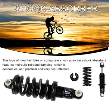 Mountain Bike Shock Absorber Hydraulic Rebound Shock Absorption Tool Spring Rear Universal Shock Absorber (Black)
Mountain Bike Shock Absorber Hydraulic Rebound Shock Absorption Tool Spring Rear Universal Shock Absorber (Black)