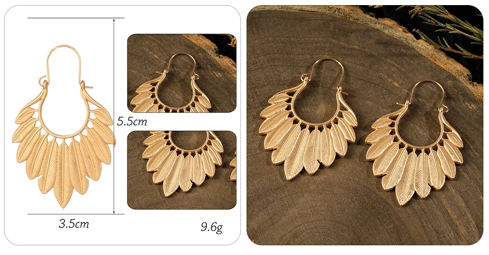 Boho Ethnic Large Golden Luxury Dangle Drop Earrings Hanging for Women Female Fashion 2019 Jewelry Wedding Earrings for Brides Boho Ethnic Large Golden Luxury Dangle Drop Earrings Hanging for Women Female Fashion 2019 Jewelry Wedding Earrings for Brides