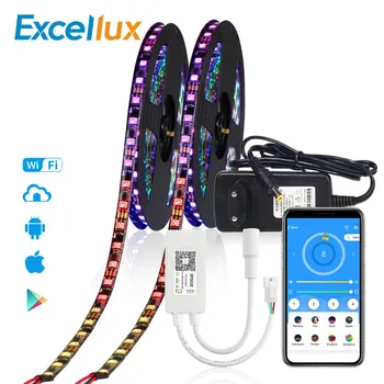 12V WS2811 Addressable Led Strip Dream Color WIFI APP Controller 5050 RGB WS2811 IC 30Leds 60Leds Led Pixel Strip 1M 2M 3M 4M 5M
12V WS2811 Addressable Led Strip Dream Color WIFI APP Controller 5050 RGB WS2811 IC 30Leds 60Leds Led Pixel Strip 1M 2M 3M 4M 5M