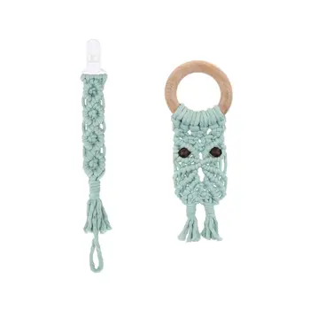 2 Pcs/set DIY Handmade Baby Pacifier Chain Infant Kids Pacifiers Clip Teether
2 Pcs/set DIY Handmade Baby Pacifier Chain Infant Kids Pacifiers Clip Teether