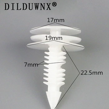 DILDUWNX 100pcs 7mm Auto Fastener Bumper Snap Fender Engine Cover Rivets Clips Car Front Rear Door Trim Panel Clip Retainer
DILDUWNX 100pcs 7mm Auto Fastener Bumper Snap Fender Engine Cover Rivets Clips Car Front Rear Door Trim Panel Clip Retainer