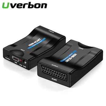 1080P HDMI to SCART Video Audio Upscale Converter SCART to HDMI AV Signal Adapter HD Receiver TV with EU Power Plug Original Box
1080P HDMI to SCART Video Audio Upscale Converter SCART to HDMI AV Signal Adapter HD Receiver TV with EU Power Plug Original Box