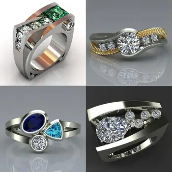 Unique Style Female Crystal Green Stone Ring Fashion Gold Color Wedding Finger Ring Promise Love Engagement Rings For Women
Unique Style Female Crystal Green Stone Ring Fashion Gold Color Wedding Finger Ring Promise Love Engagement Rings For Women