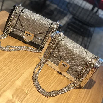 Luxury Handbags Women Bags Designer PU Leather Rhinestone Handbag Lady Shoulder Messenger Bags Beautiful Shiny Bag 
Luxury Handbags Women Bags Designer PU Leather Rhinestone Handbag Lady Shoulder Messenger Bags Beautiful Shiny Bag