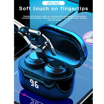 A6 TWS Wireless Blutooth 5.0 Earphone Sports Music Gaming Headset In-ear Earbuds with Charging Box For Mobile Phone Accessories
A6 TWS Wireless Blutooth 5.0 Earphone Sports Music Gaming Headset In-ear Earbuds with Charging Box For Mobile Phone Accessories