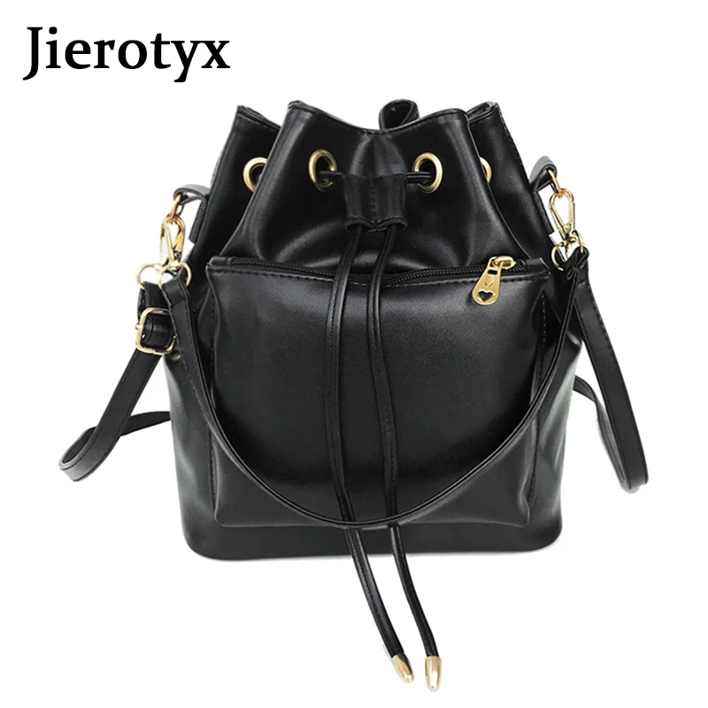 JIEROTYX Messenger Bag Women Summer PU Solid Color Shoulder Bag Simple Outdoor Bucket Bags Zipper Chains Travel Bags
JIEROTYX Messenger Bag Women Summer PU Solid Color Shoulder Bag Simple Outdoor Bucket Bags Zipper Chains Travel Bags
