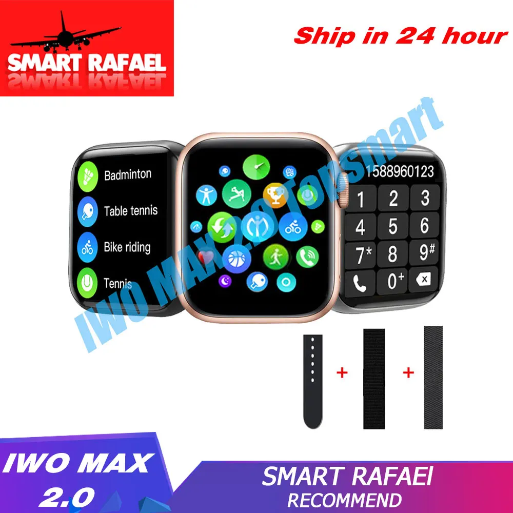IWO MAX 2 0 Smartwatch пользовательские фото Смарт часы Bluetooth вызова GPS отслеживание